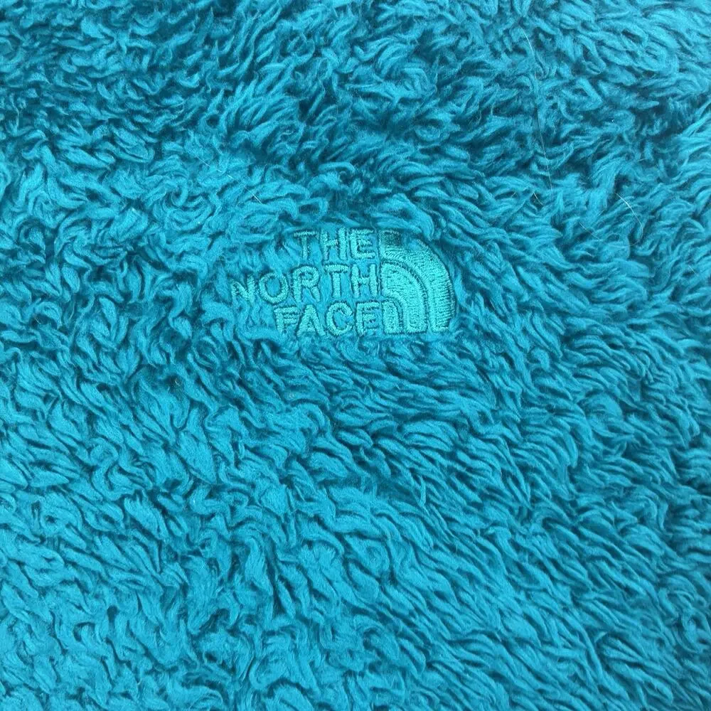 The North Face Osito Fleece Jacket Girls L 14/16 Blue Full Zip High Pile